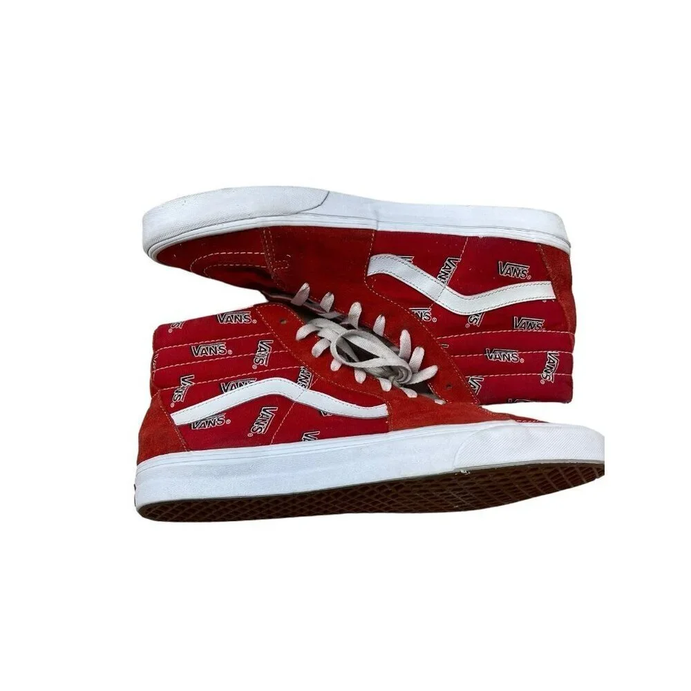 Vans Sk8 Hi Sneaker Vans Misprint Red/White Men’s 13 - Picture 3 of 11